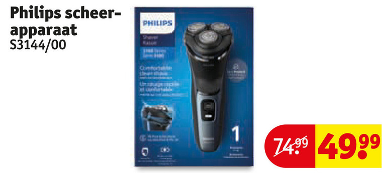 Philips   elektrisch scheerapparaat folder aanbieding bij  Kruidvat - details