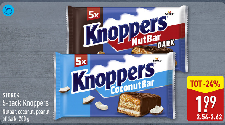 Knoppers   wafels folder aanbieding bij  Aldi - details