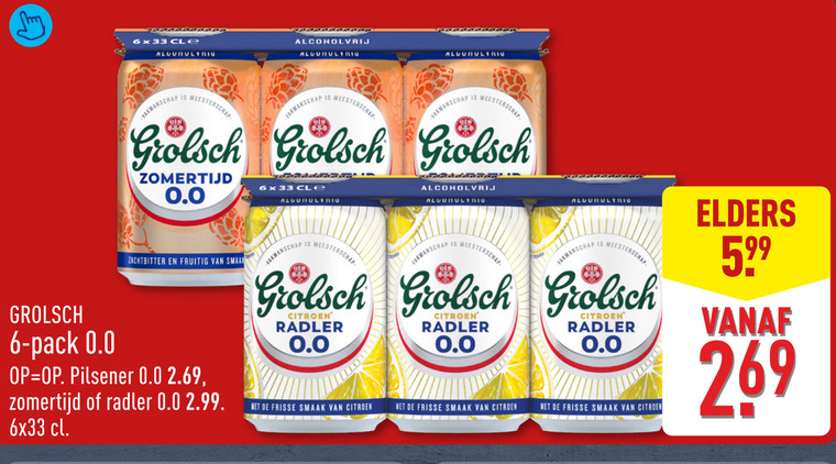 Grolsch   alcoholvrij bier folder aanbieding bij  Aldi - details