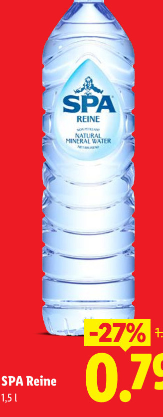 Spa   mineraalwater folder aanbieding bij  Lidl - details
