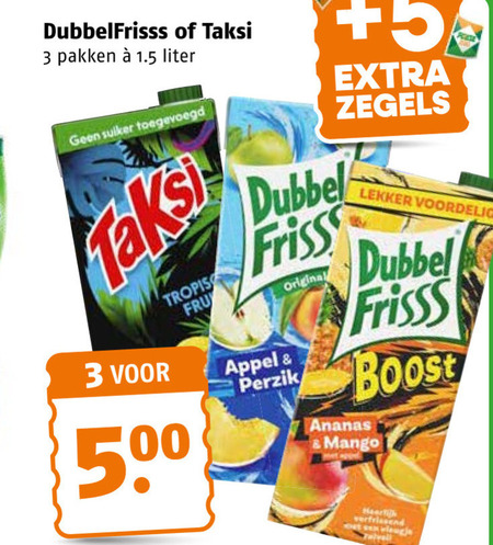 Taksi   fruitdrank folder aanbieding bij  Poiesz - details