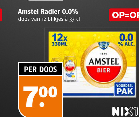 Amstel   alcoholvrij bier, radler bier folder aanbieding bij  Poiesz - details