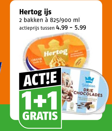 Hertog   ijsspecialiteit folder aanbieding bij  Poiesz - details