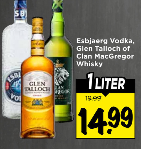 Esbjaerg   wodka, whisky folder aanbieding bij  Vomar - details