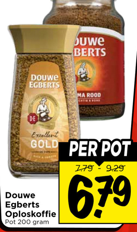 Douwe Egberts   oploskoffie folder aanbieding bij  Vomar - details