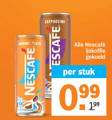 Nescafe   ijskoffie folder aanbieding bij  Albert&nbsp;Heijn - details