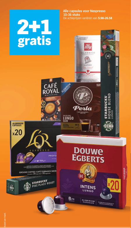 vascobello   koffiecups folder aanbieding bij  Albert&nbsp;Heijn - details