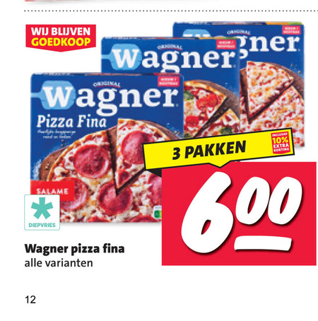 Wagner   diepvriespizza folder aanbieding bij  Nettorama - details