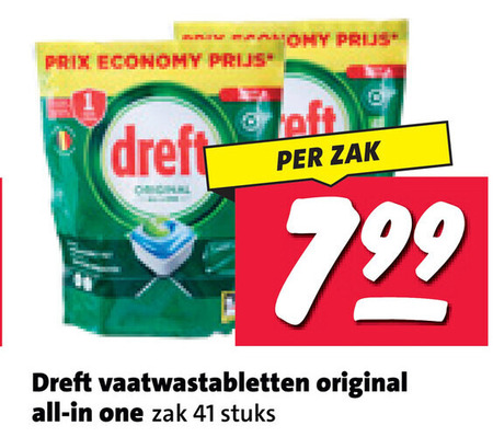 Dreft   vaatwasmiddel folder aanbieding bij  Nettorama - details