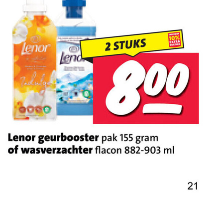 Lenor   wasverzachter folder aanbieding bij  Nettorama - details