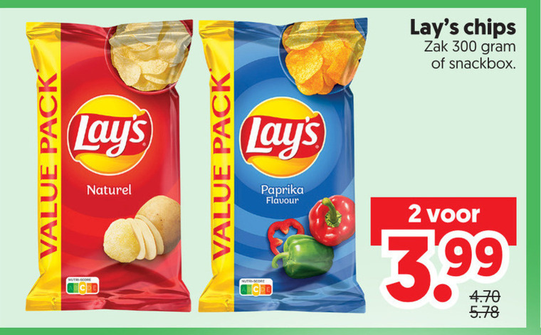 Lays   chips folder aanbieding bij  Dekamarkt - details