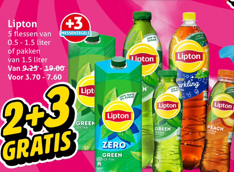 Lipton   ice tea folder aanbieding bij  Hoogvliet - details