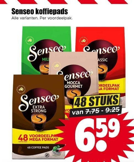 Douwe Egberts Senseo   koffiepad folder aanbieding bij  Dirk - details