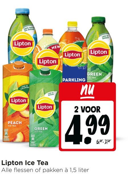 Lipton   ice tea folder aanbieding bij  Jumbo - details