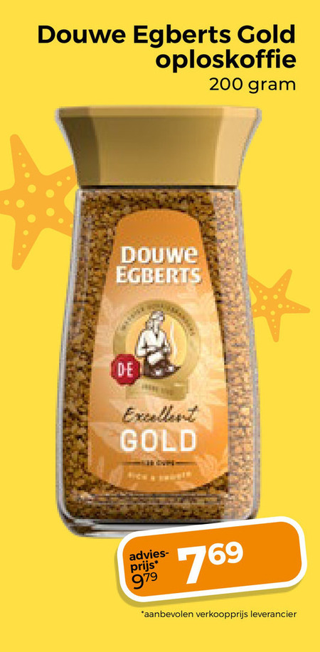 Douwe Egberts   oploskoffie folder aanbieding bij  Trekpleister - details