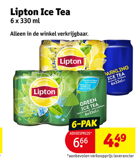 Lipton   ice tea folder aanbieding bij  Kruidvat - details