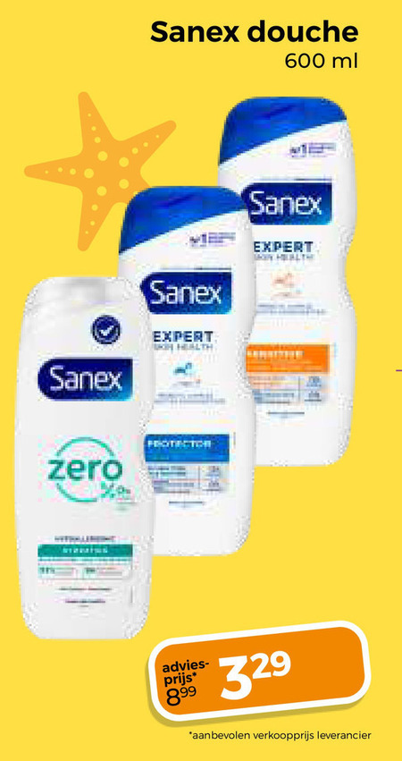 Sanex   douchegel folder aanbieding bij  Trekpleister - details