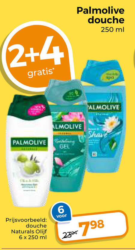 palmolive douchegel 2 4 6 250 douche ml shave gel naturals olijf folder aanbieding bij Trekpleister Palmolive douchegel folder aanbieding bij Trekpleister - details