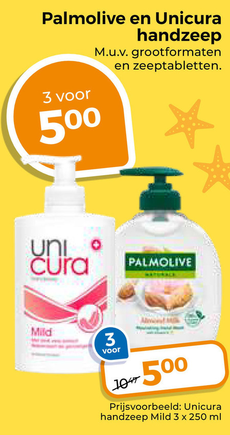 Palmolive   handzeep folder aanbieding bij  Trekpleister - details