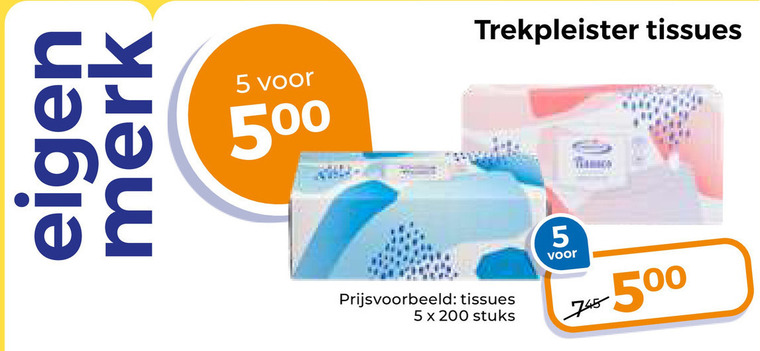 Trekpleister Huismerk   tissue folder aanbieding bij  Trekpleister - details