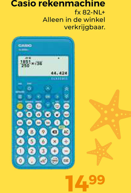 Casio   rekenmachine folder aanbieding bij  Trekpleister - details