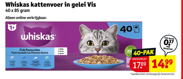 Whiskas   kattenvoer folder aanbieding bij  Kruidvat - details