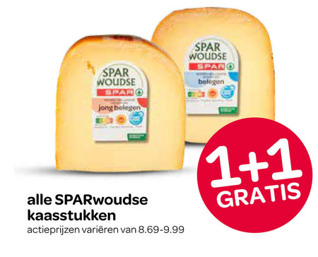 Sparwoudse   kaas folder aanbieding bij  Spar - details