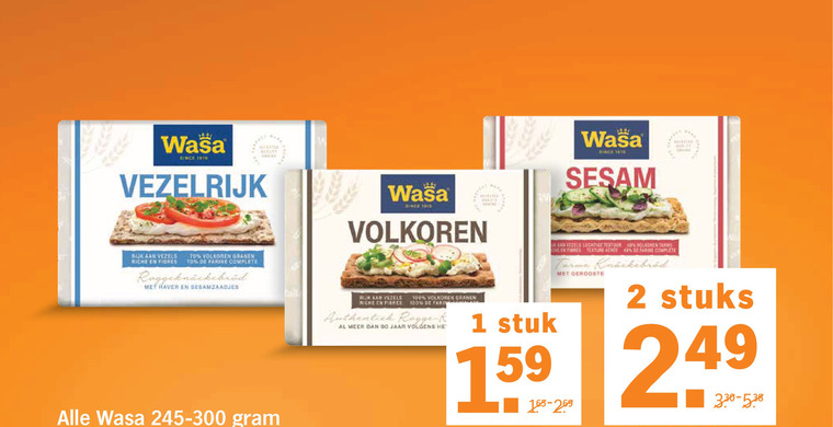 Wasa   knackebrod folder aanbieding bij  Albert&nbsp;Heijn - details