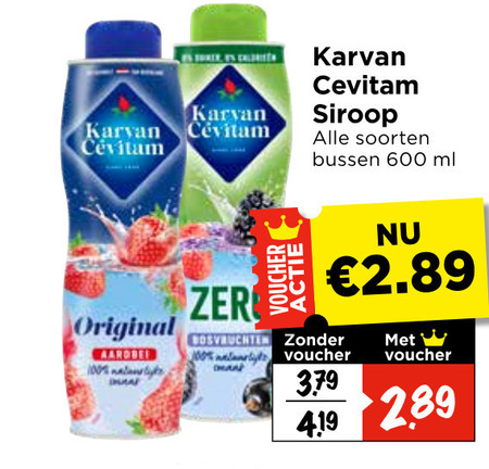 Karvan Cevitam   limonadesiroop folder aanbieding bij  Vomar - details