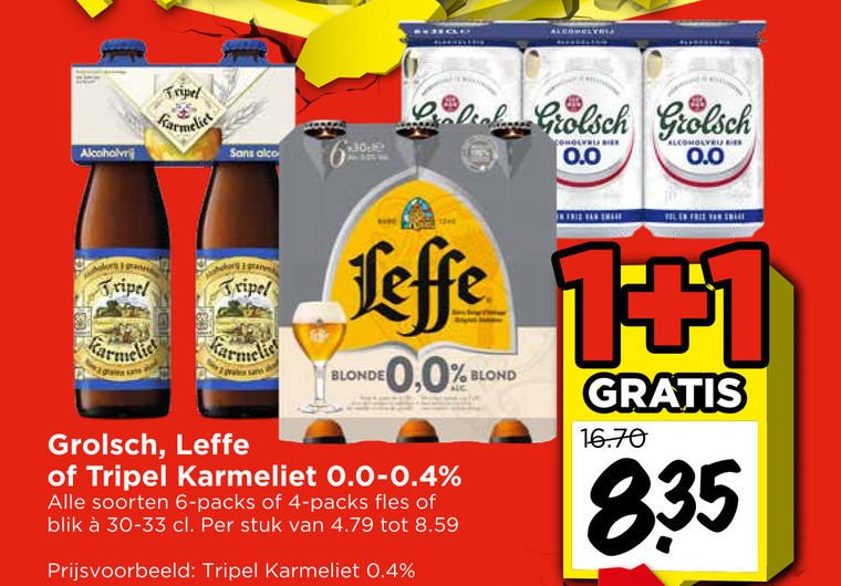 Grolsch   alcoholvrij bier folder aanbieding bij  Vomar - details