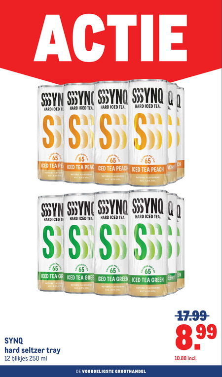 Synq   hard seltzer folder aanbieding bij  Makro - details