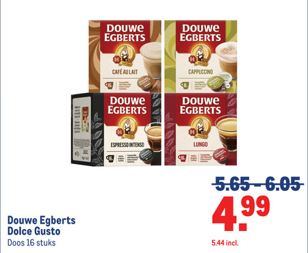 Douwe Egberts   dolce gusto capsules folder aanbieding bij  Makro - details