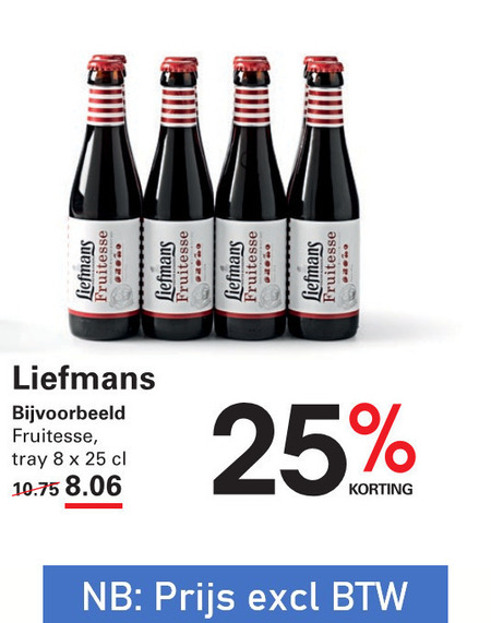 Liefmans   rose bier folder aanbieding bij  Sligro - details