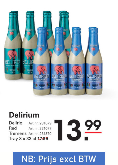 Delirum   speciaalbier folder aanbieding bij  Sligro - details
