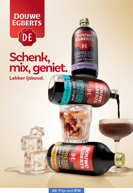Douwe Egberts   koffieconcentraat folder aanbieding bij  Sligro - details