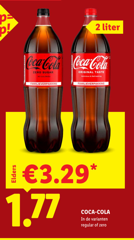 Coca-Cola   cola folder aanbieding bij  Lidl - details