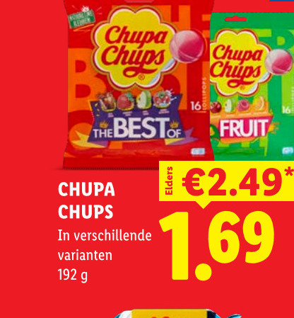 Chupa Chups   lollie folder aanbieding bij  Lidl - details