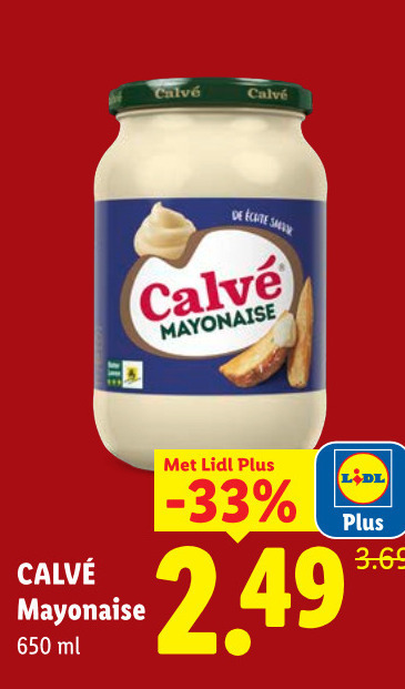 Calve   mayonaise folder aanbieding bij  Lidl - details
