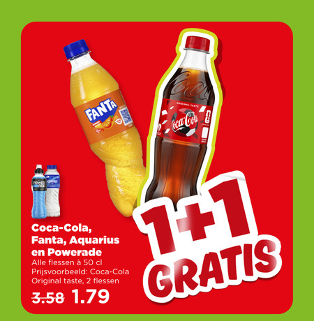 Fanta   cola, frisdrank folder aanbieding bij  Plus - details