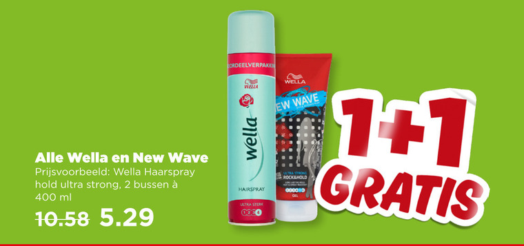 Wella   hairspray folder aanbieding bij  Plus - details