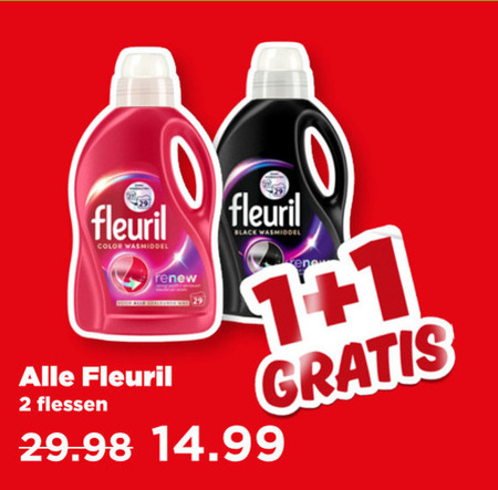 Fleuril   wasmiddel folder aanbieding bij  Plus - details