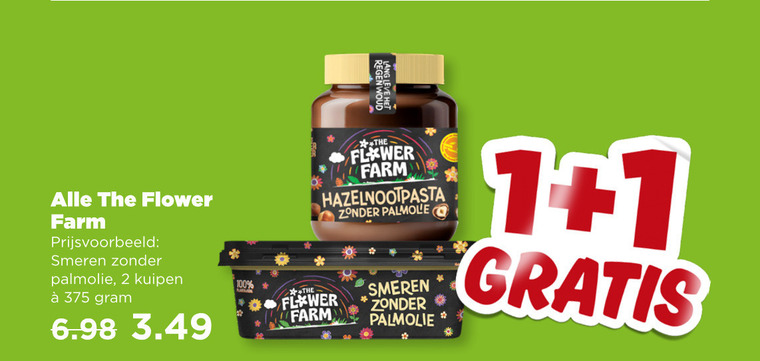 Flower Farm   olie en vetten, margarine folder aanbieding bij  Plus - details