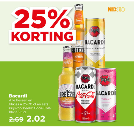 Bacardi   mixdrank folder aanbieding bij  Plus - details