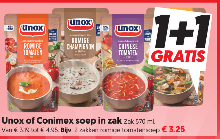 Conimex   soep folder aanbieding bij  Dekamarkt - details