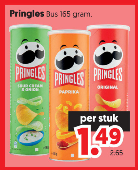 Pringles   chips folder aanbieding bij  Dekamarkt - details