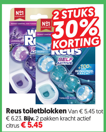 Witte Reus   toiletblok folder aanbieding bij  Dekamarkt - details
