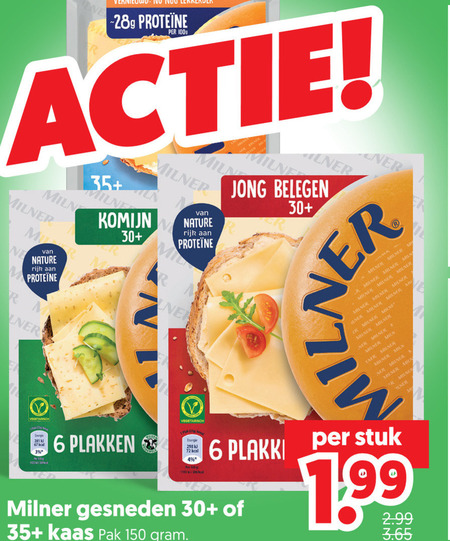 Milner   kaasplakken folder aanbieding bij  Dekamarkt - details