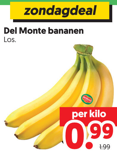 del monte bananen kilo folder aanbieding bij Dekamarkt Del Monte bananen folder aanbieding bij Dekamarkt - details