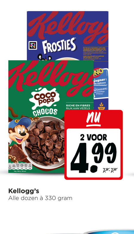 Kellogs   cereals folder aanbieding bij  Jumbo - details