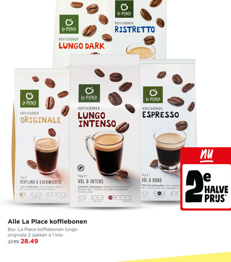 La Place   koffiebonen folder aanbieding bij  Jumbo - details